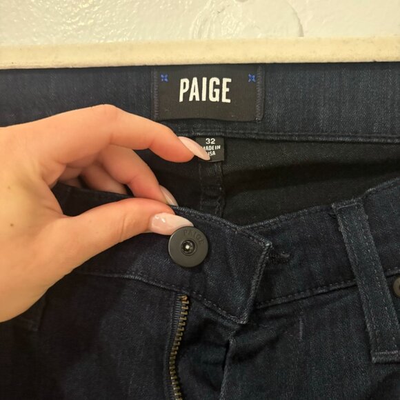 NWOT Paige Transcend Federal Slim Straight - Inkwell - 32 - Picture 5 of 7